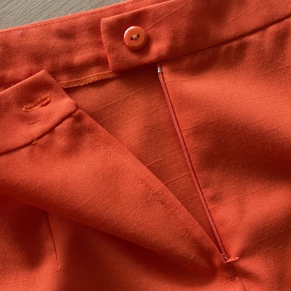 Vintage orange pencil skirt size 6 - Picture 9 of 10